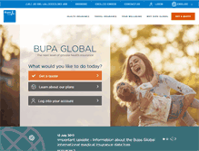 Tablet Screenshot of bupaglobal.com